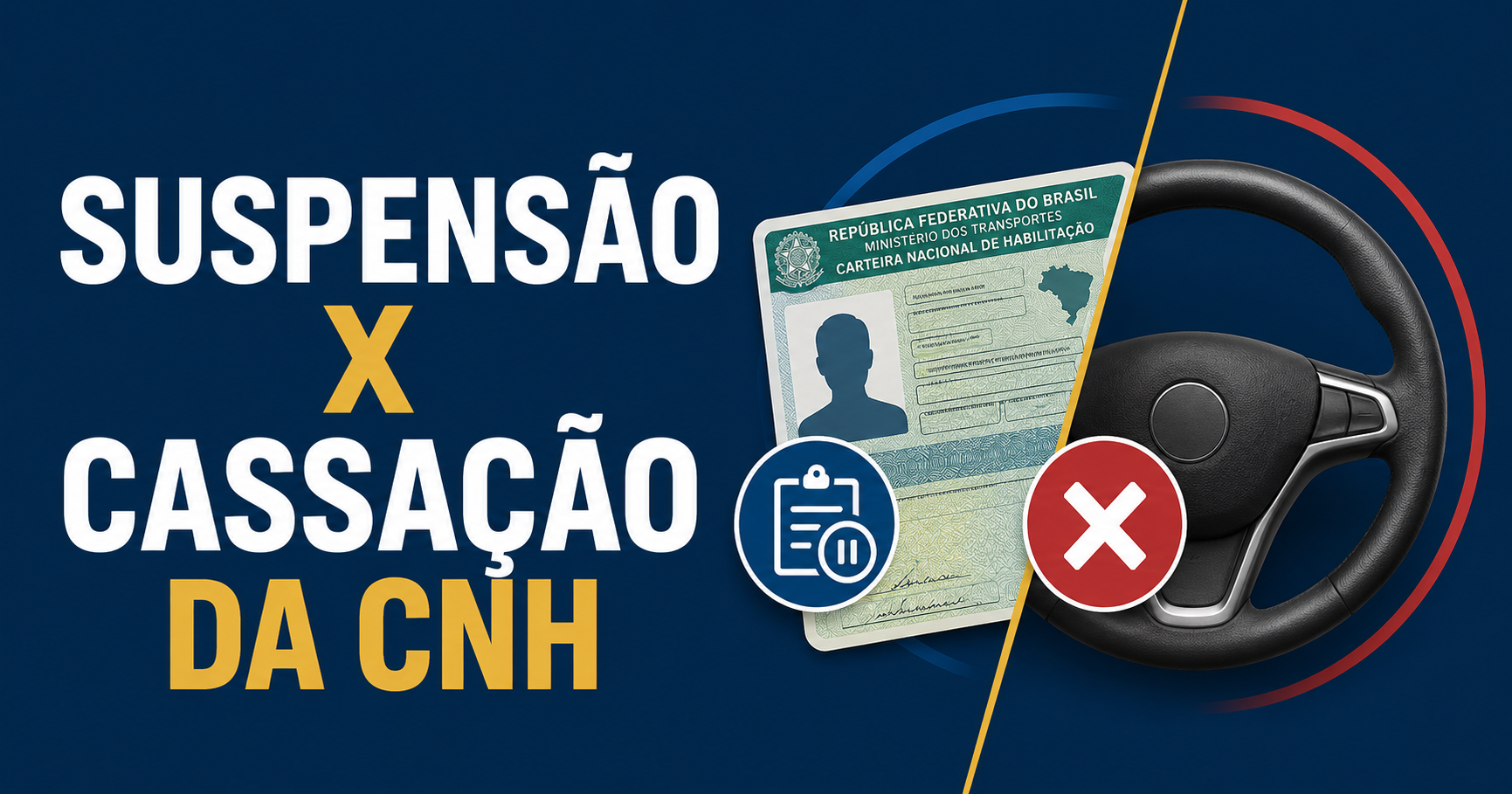 Diferença entre suspensão e cassação da CNH
